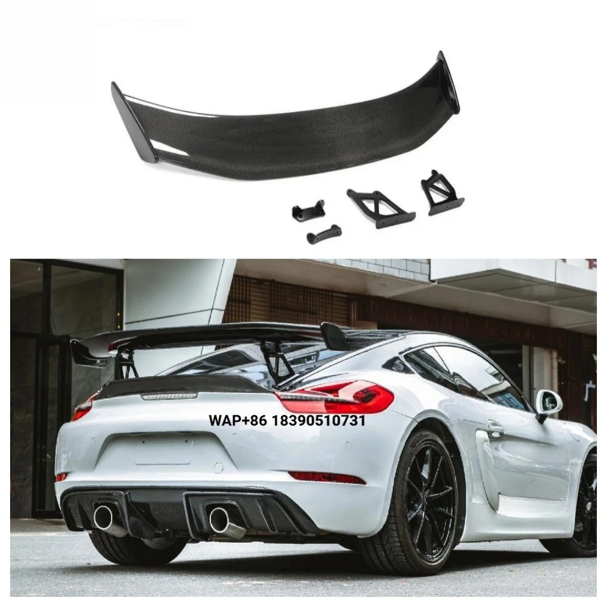 

GT Style Real Carbon Fiber Rear Trunk Spoiler Wing for Cayman Boxster GT4 981 718 987