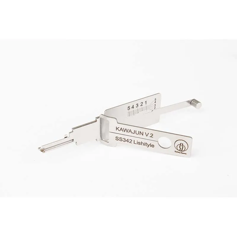 

LISHI Style Lishi Tool SS342 Lishistyle KAVAJUN V.2 2-in-1Japan Japanese Lock Opener Lock Pick Set Locksmith Tools