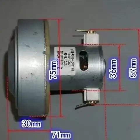 Imagem -02 - Motor dc Movimento Violento Aspirador Cordas 18v 120w dc Aspirador Motor Rs545 Motor