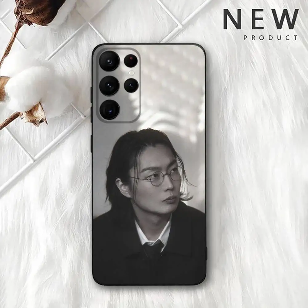 R-Roh J-Jae-Won 電話ケース サムスン S 25、24、23、22、30、21、10、9、ウルトラ、プラス、ライト、FE、4、5G ブラック ソフトケース