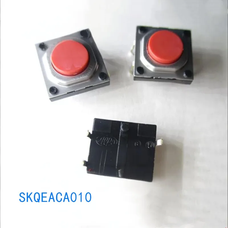 10 PCS SKQEACA010 ALPS touch switch waterproof and dustproof direct-insert 4-pin type 12*12*7.3mm  100% brand new original produ