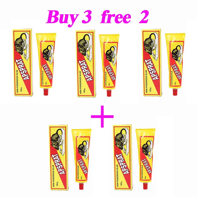 1/2/5pcs Sticky Muis Muizen Rat Lijm Sterke zelfklevende Kakkerlak Kleverige Muis speciale Lijm Catcher Klaar Voor Gebruik 135g