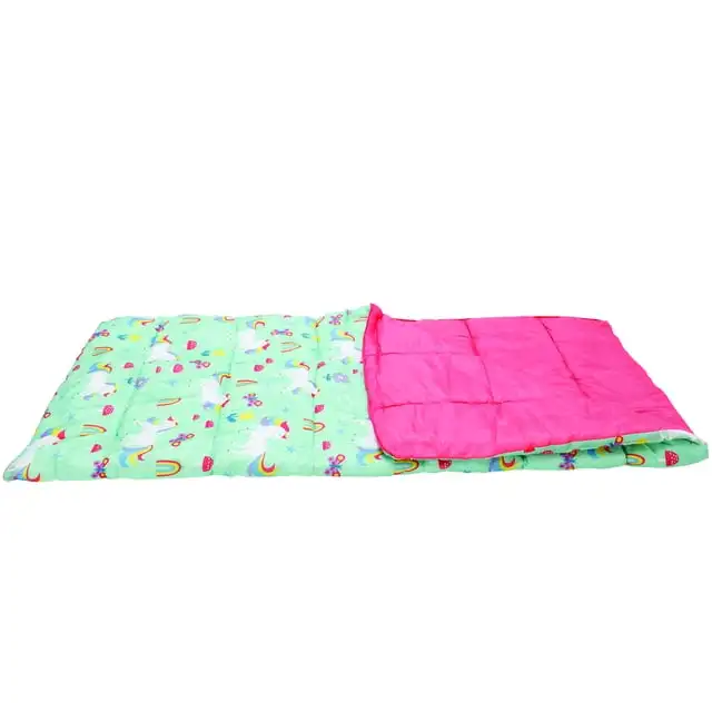 

Crckt Kids Rectangular Sleeping Bag, ° 50F Rating, Multi-Color Unicorn Print