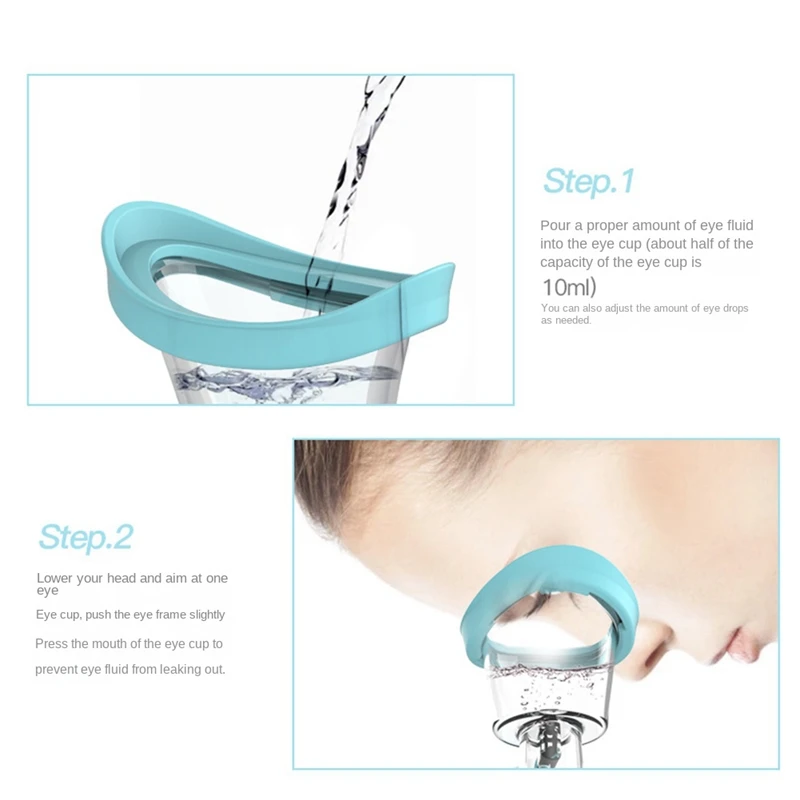 1 PCS Soft Silicone Eye Wash Cups Eyes Cleaner Flushing Rinse Cups Resuable Bath Eyewash Cups