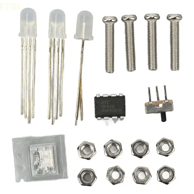 U75B Electronic Christmas Tree Tree Diy 3D ensamble con luces intermitentes LED