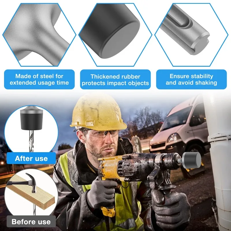 مطرقة مطاطية كهربائية متعددة الوظائف تأثير الحفر ثقب مطرقة مطرقة مطرقة المطرقة رئيس وحدات أداة السلطة البناء