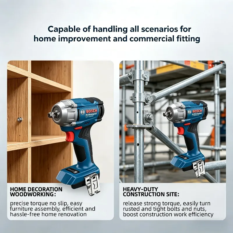 Bosch GDS 18V-350 Brushless Impact Driver, High Torque Output, Durable Housing for Tire Changing & Bolt Loosening