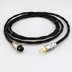 HIFI GX12-2P to 5.5mm DC 2.1mm / 2.5mm OCC silver plated DC cable