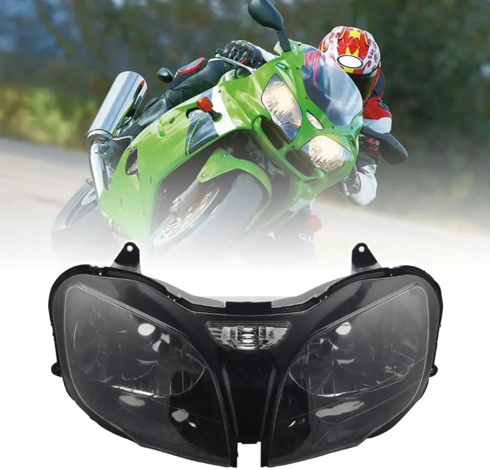 

Корпус фары мотоцикла, фара в сборе, подходит для Kawasaki ZX9R 2000 2001 2002 2003 ZX-9R Ninja 00-03