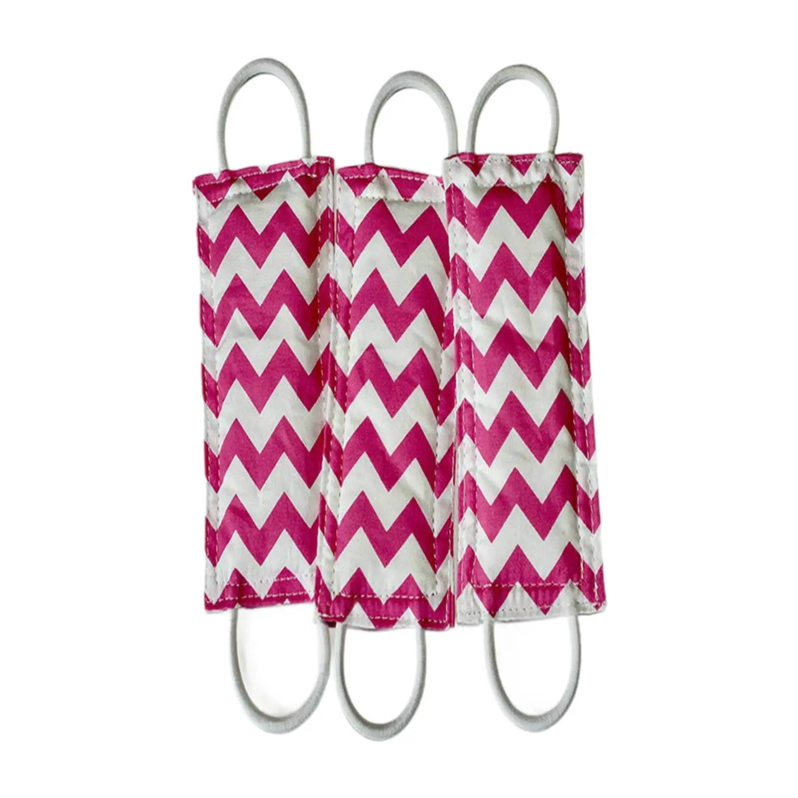 3 Units Door Closer Padding Oxford Cloth Accessory for Library with Adjustable Straps 10cmx5cm