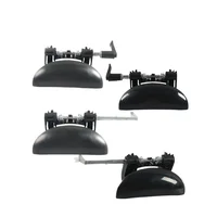 Manija de puerta exterior para Peugeot 206 (1998-2006) Peugeot 207 (2009-2015) Manija exterior delantera trasera izquierda derecha Color negro
