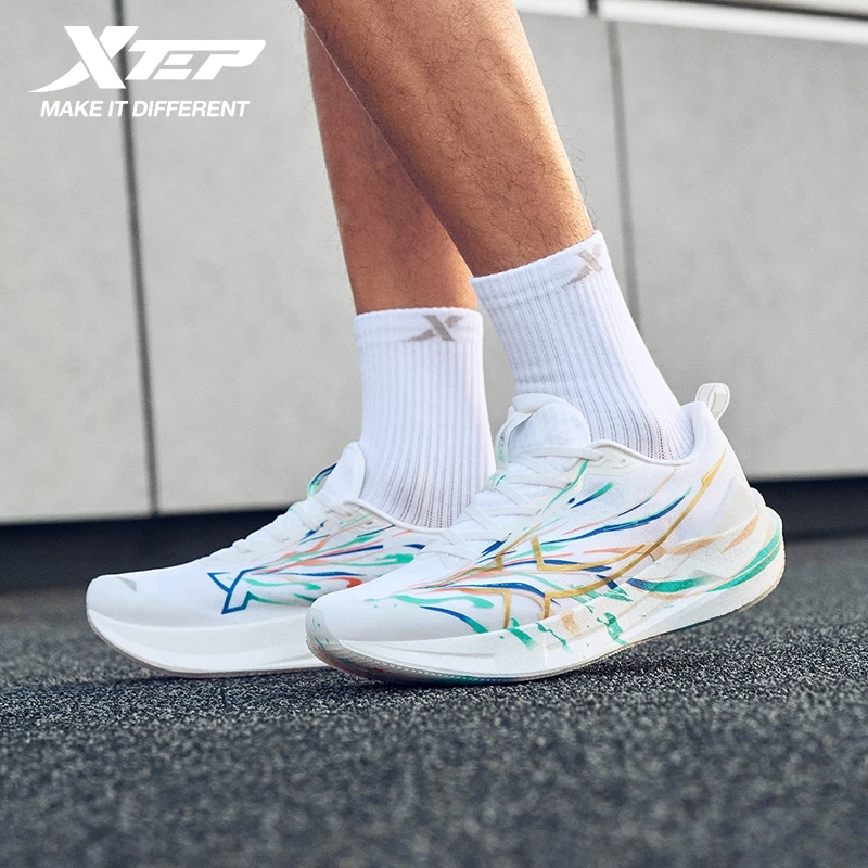 Chaussures de sport Xtep 2000km 5.0 pour hommes, amortissantes, durables, professionnelles, universelles, pour la course à pied et le jogging 874119110023