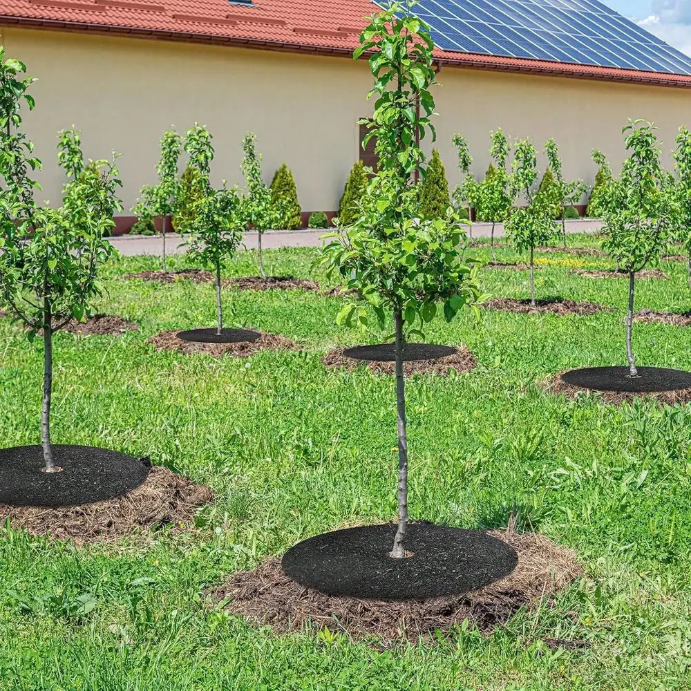

Pack Reusable Rubber Tree Mulch Rings 36 Inch Round We Ed Barrier Mat For Landscaping Root Protection 36 Inch Rubber Tree Mulch