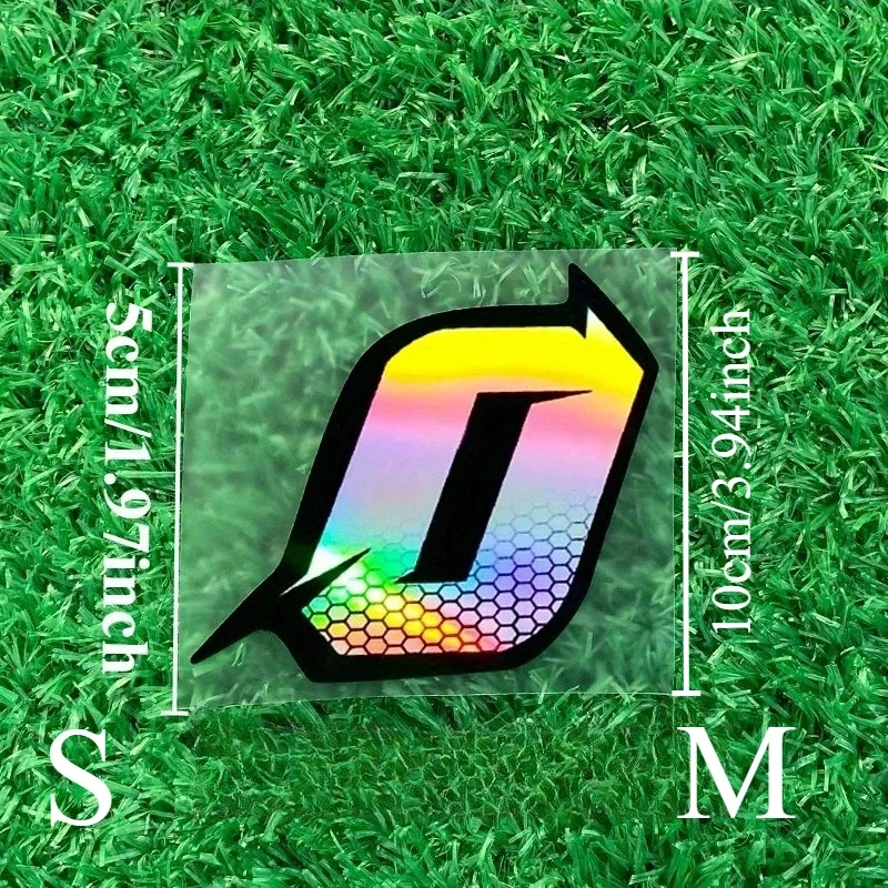 2Pcs/Set Holographic Honeycomb Racing Numbers 0-9 Decals, Waterproof Vinyl, for Motorcycle, Helmet, Bike & Car Window