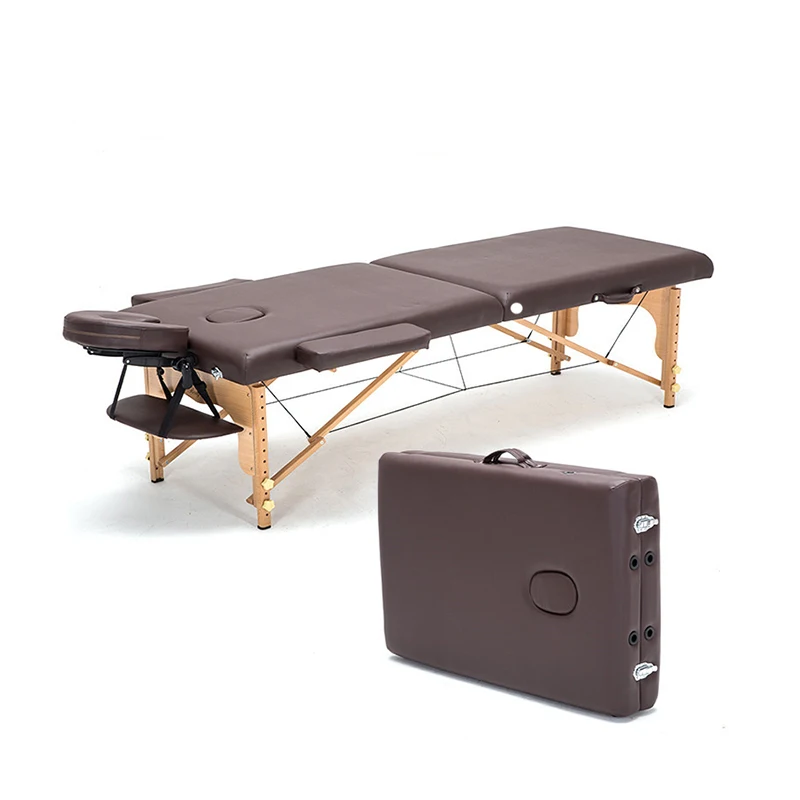 

Professional Portable Spa Massage Tables Foldable with Carring Bag Salon Furniture Wooden Folding Bed Beauty Massage Table