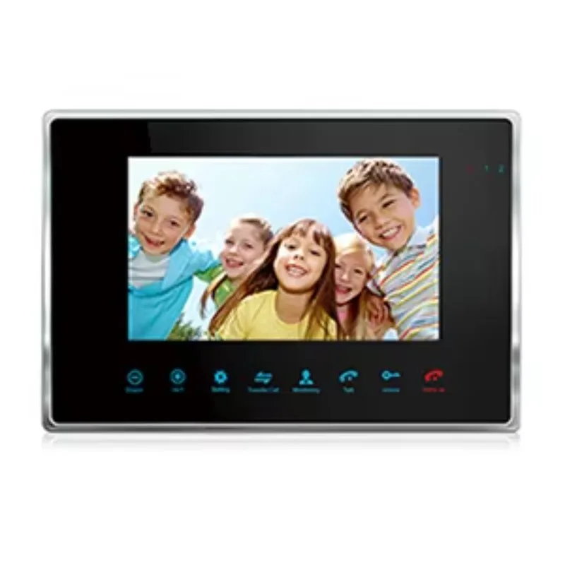 7 Inch Video Intercom 12 Ringtone 12V Power 2-wire Door Phone