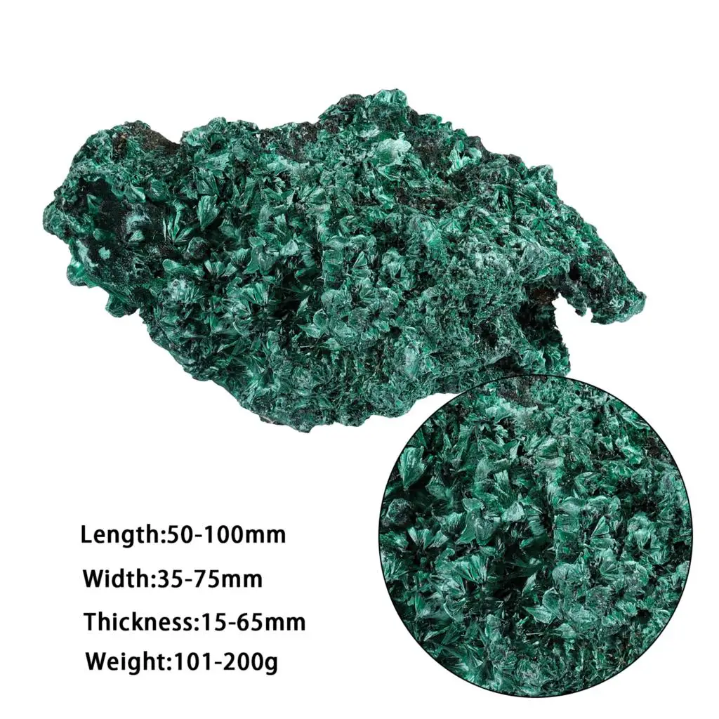 100-300g Healing Rough Malachite Natural Raw Gemstone Minerals Specimen Feng Shui Home Decoration