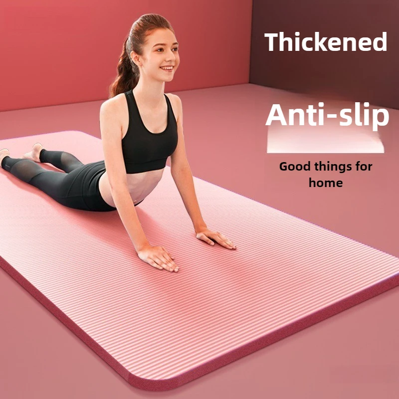 سميكة اليوغا حصيرة المضادة للانزلاق الرياضة اللياقة البدنية حصيرة 185 سنتيمتر x 90 سنتيمتر إيفا الراحة رغوة اليوغا مات لممارسة اليوغا وبيلاتيس بساط جمباز #1