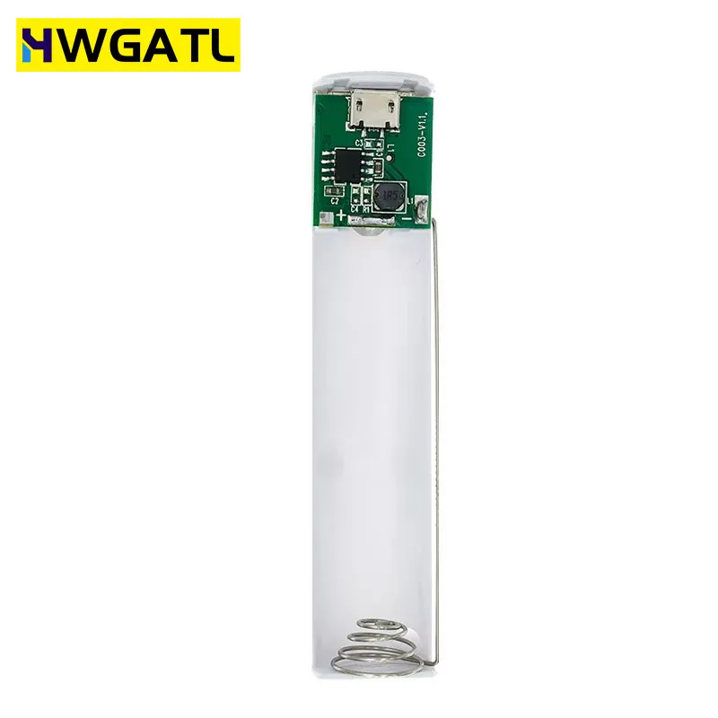 HWGATL  Metal Power Bank DIY Kit Storage Case Box Free welding Suit 1X 18650 Battery 5V 1A USB External Charger smart phone