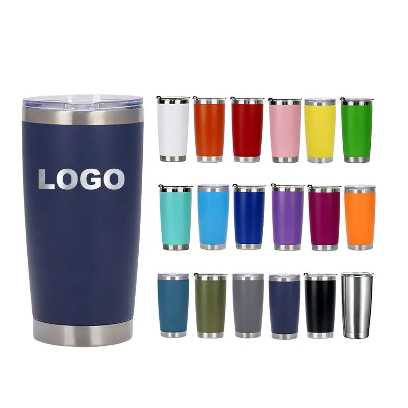 20oz Customized Tumbler With Lid Stainless Steel Vacuum Insulated Double Wall Travel Cup Protable Cold And Hot Coffee Car Mug