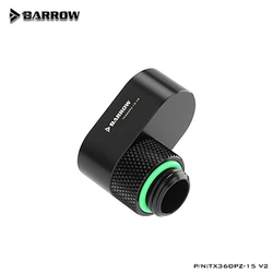 Barrow-Accesorios de compensación giratoria de 360 grados, accesorio extensor macho a hembra, G1/4, 15mm, TX360PZ-15 V2
