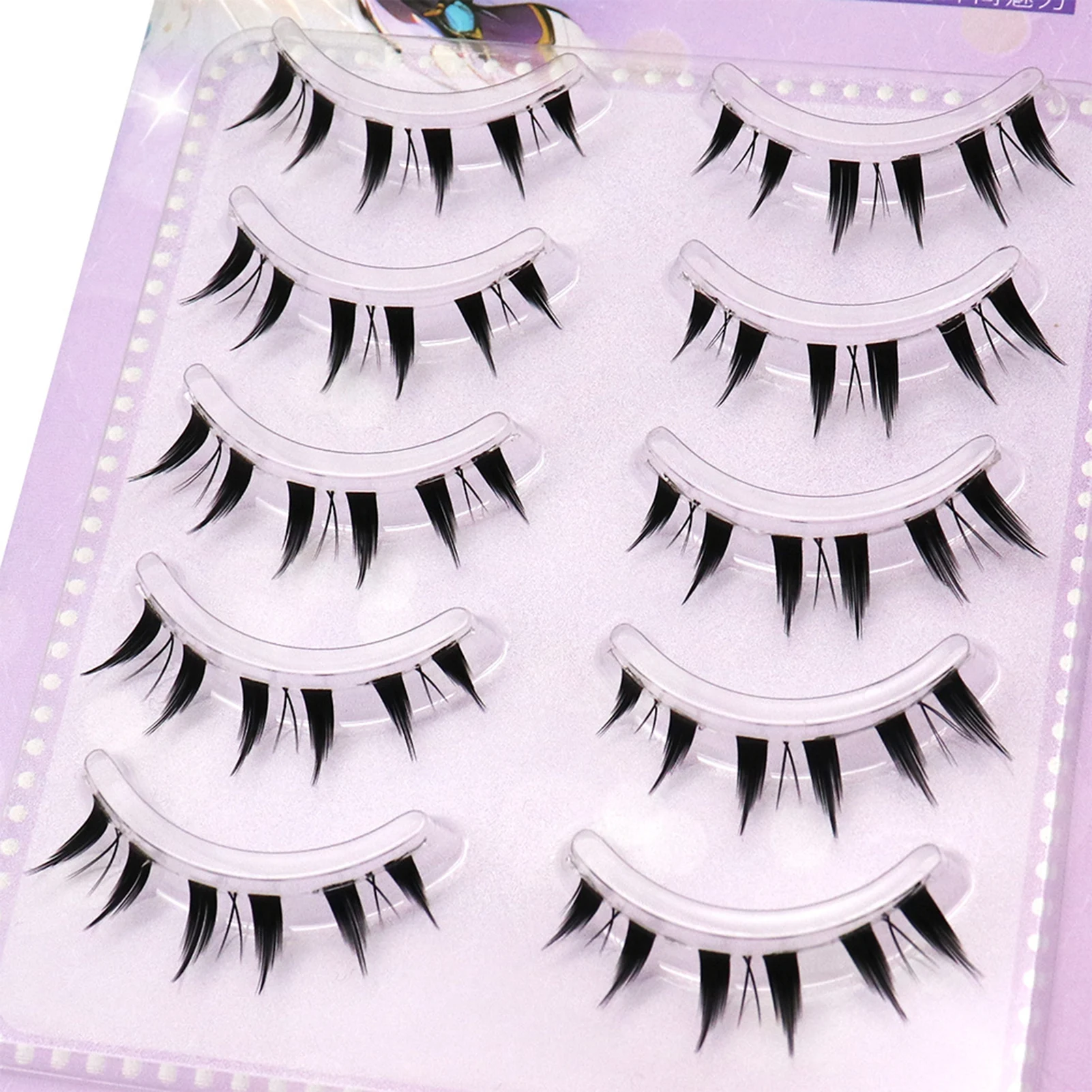 رموش صناعية سفلية كاملة الشريط رفيعة رموش سفلية واقعية للعمل وحفلات أعياد الميلاد والسفر