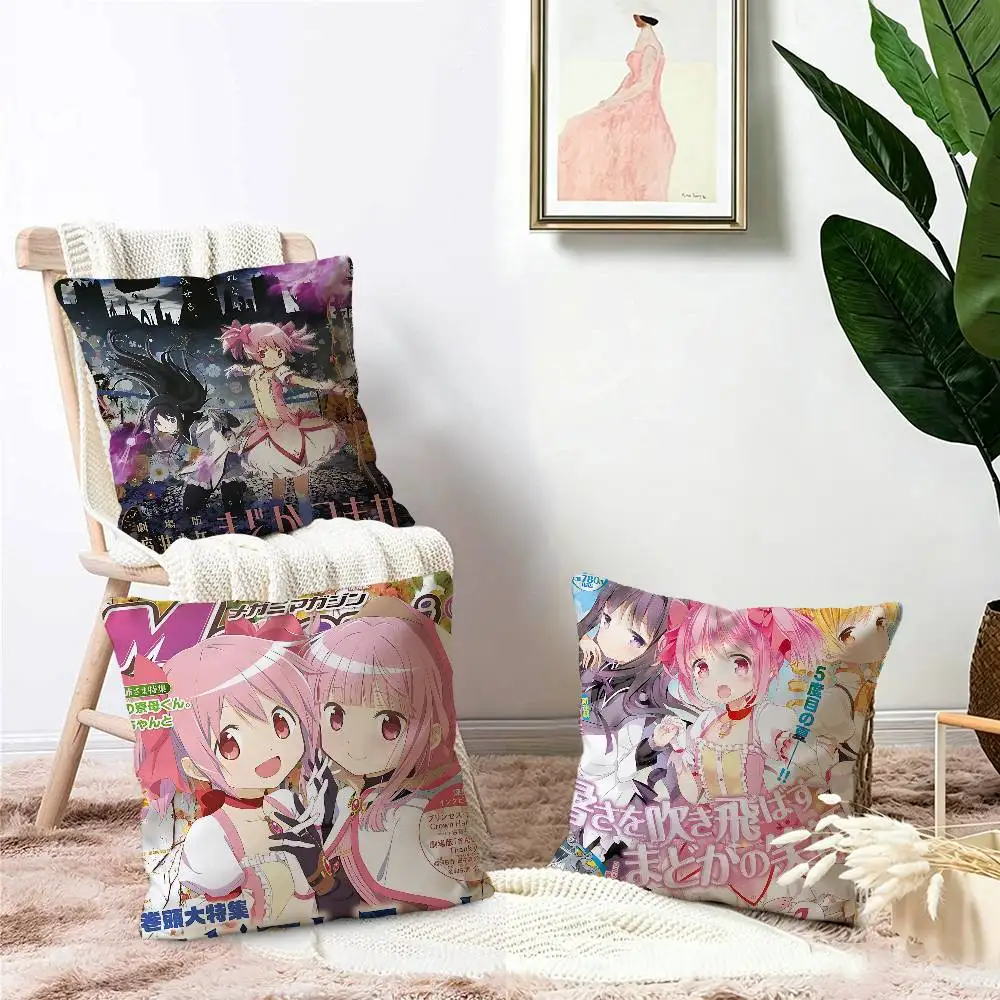 Puella Magi Madoka Magica Cushion Cover Pillow Cover Decor Pillowcase Printed Cushion Case for Couch