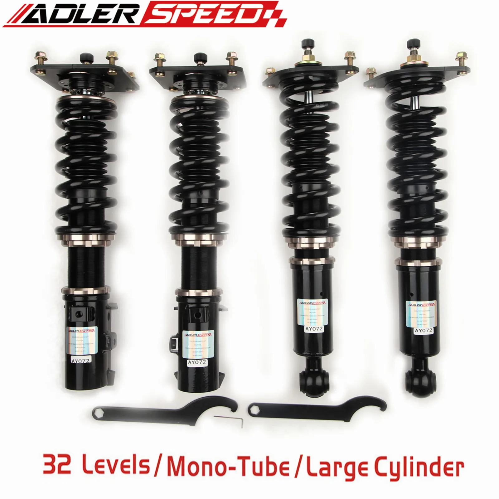 

Adlerspeed 32 Levels Mono Tube Coilovers Suspension Kit For Mazda RX-7 FC3S (1987-1991)