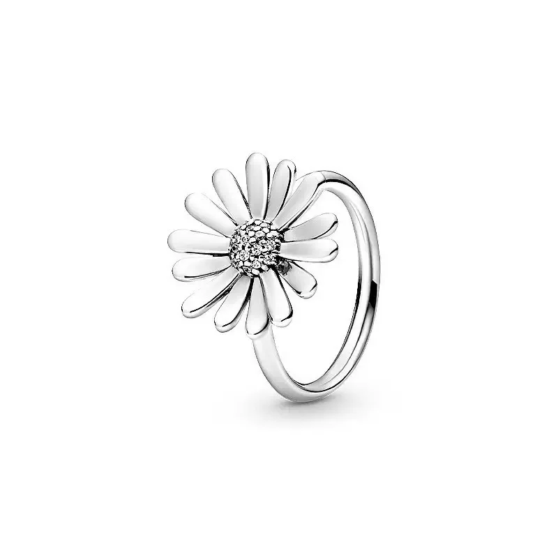Perlenring 2026 S925 Reines Silber Funkelnder Schneeflockenring Kreuzring Damenschmuck Besondere Geburtstagsgeschenke – Detail 2