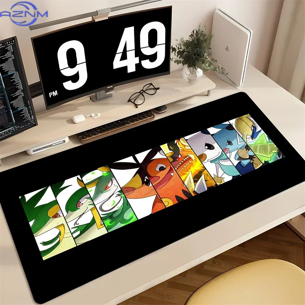 Mimikyu Mystic Forest Anime Large Mousepad, Rubber Non Slip Desk Mat for Gaming and Office Desktop Decoration