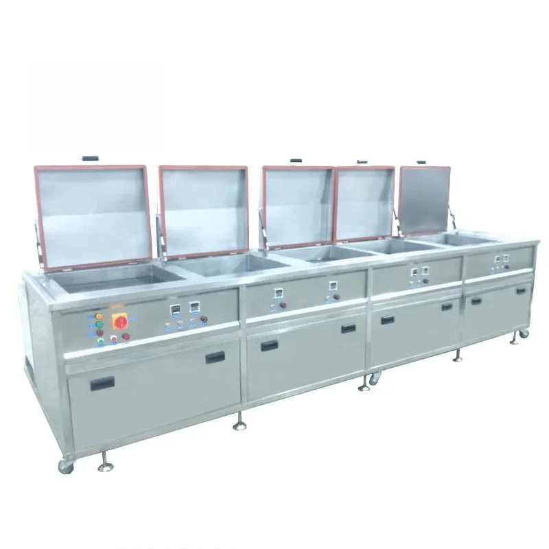 Multi Function Five Tanks Industrial Ultrasonic Cleaning Equipment Machine Ultrasonic Cleaner
