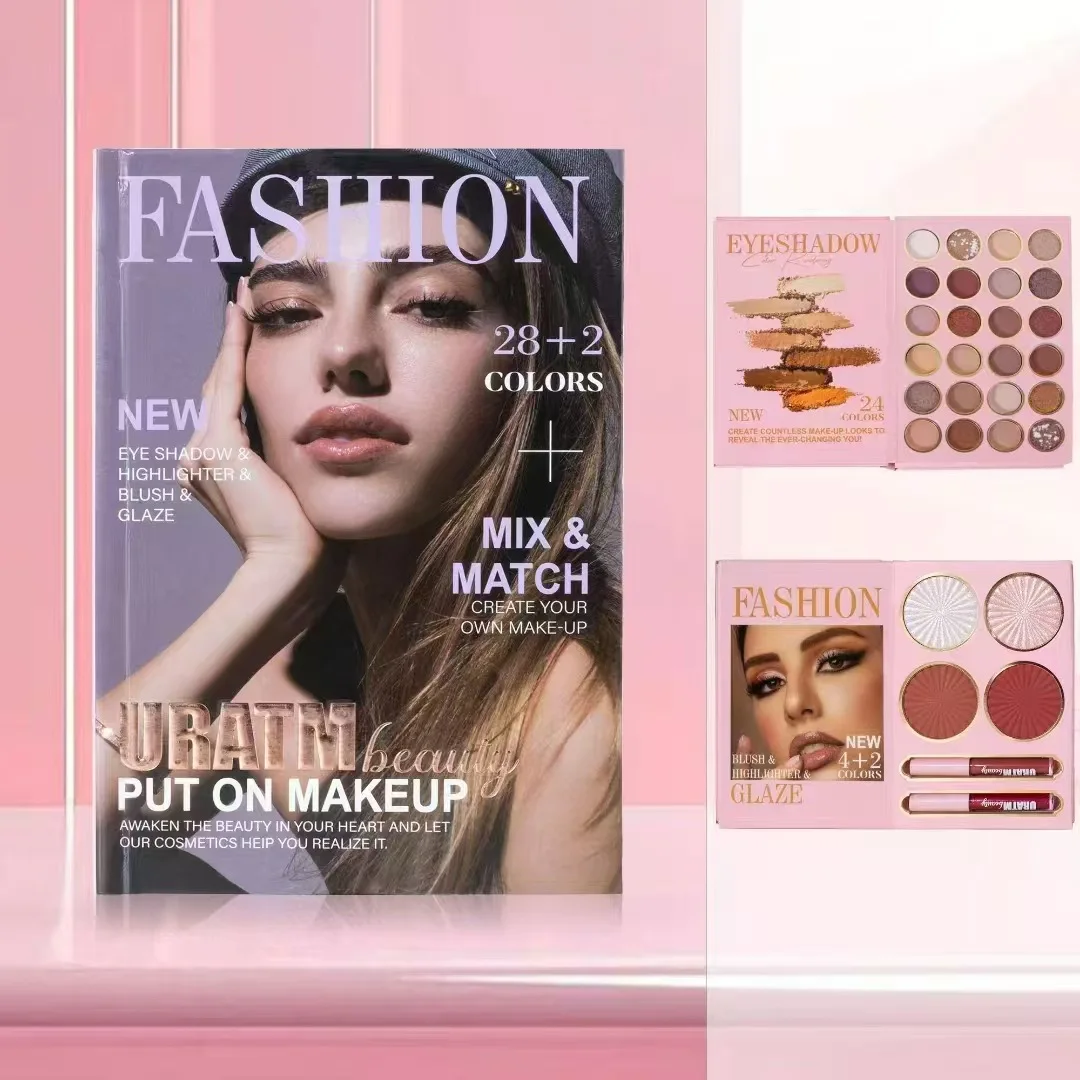 

Eyeshadow Lipstick All-in-one Book 24 Colors Eyeshadow 4 Colors Highlighter Blush 2 Colors Lipstick