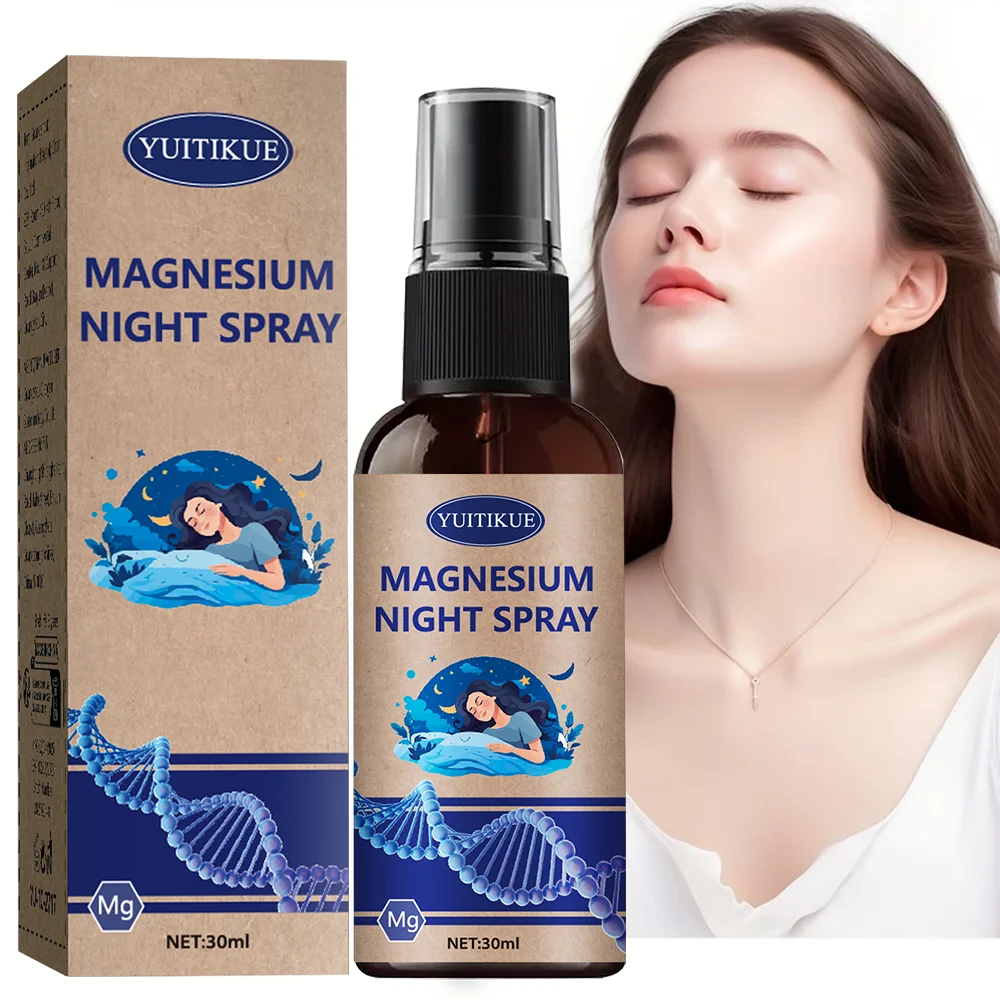 Magnesium Night Spray 30ml - with Lavender Oil, Promotes Relaxation & Sleep, SPA-Like Feel, Plant-Based & Gentle Formula