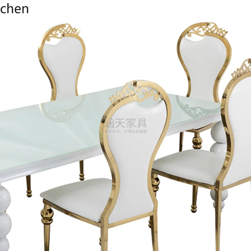YFY  Theme Homestay In Stock Gourd Stainless Steel Hotel Wedding Dining Table