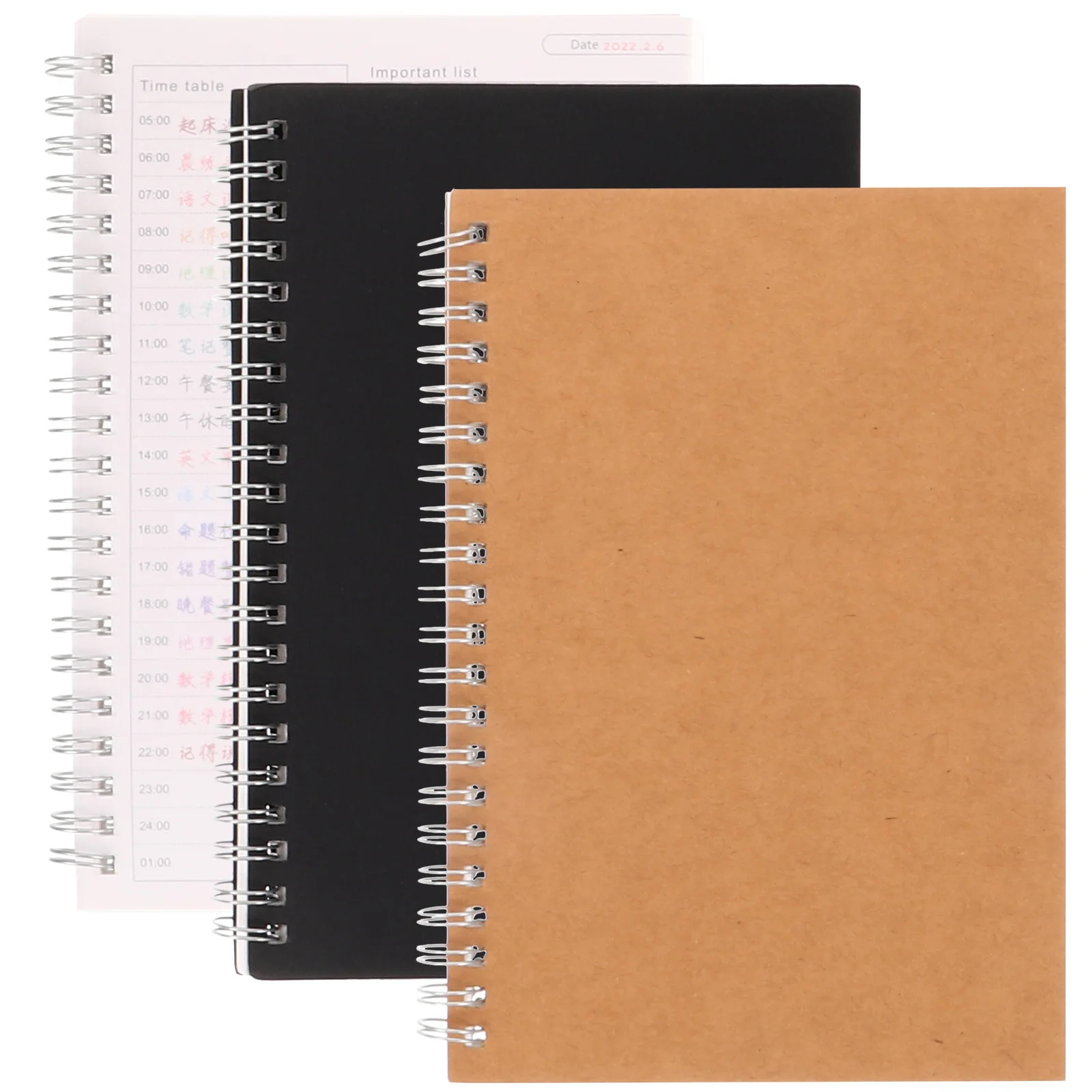 3Pcs Finance Notebook Premium Material Cash Detail Account Book for Recording Daily Journal Planner Finance Notebook