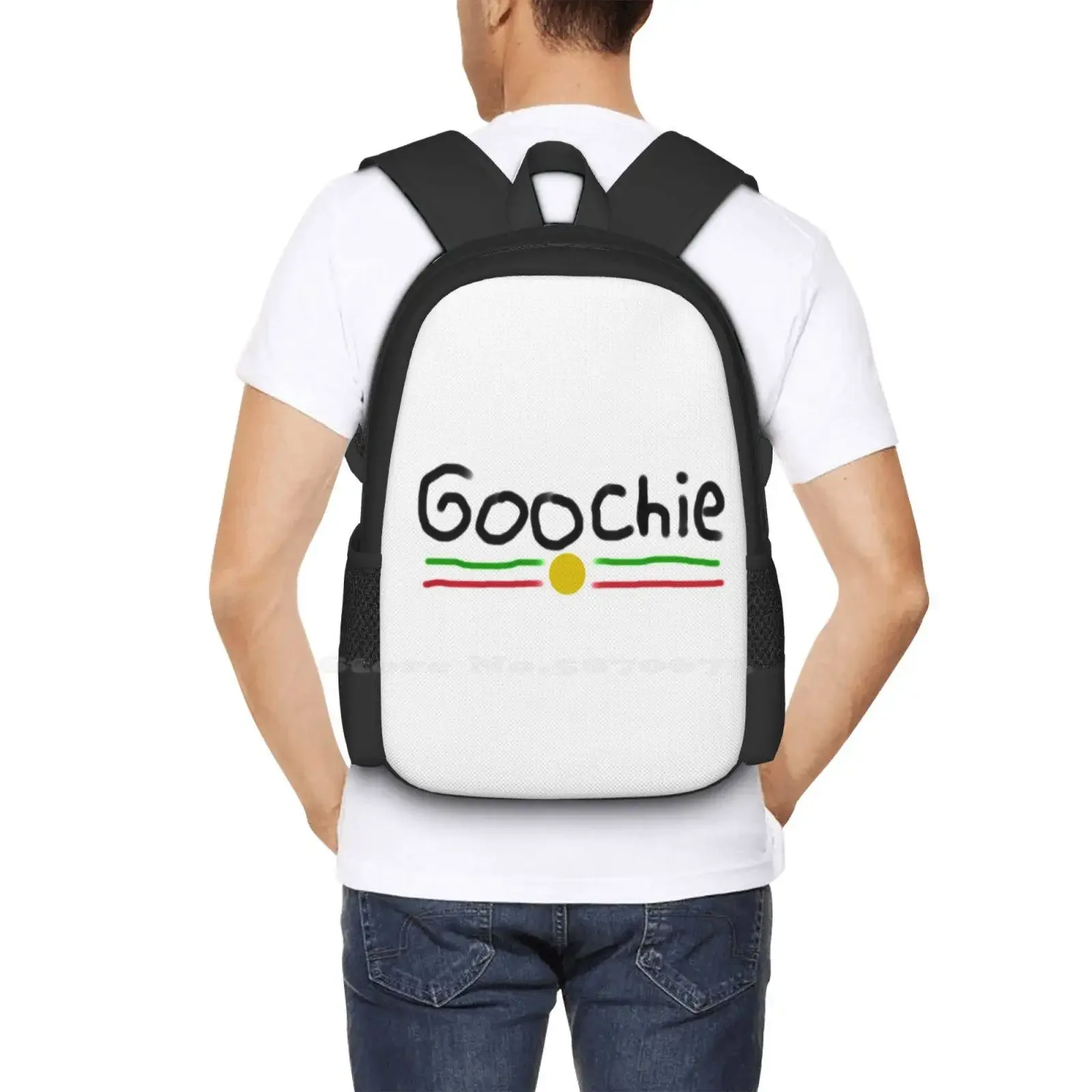 تصميم Goochie حار بيع حقيبة الظهر حقائب الموضة Goochie مضحك وهمية