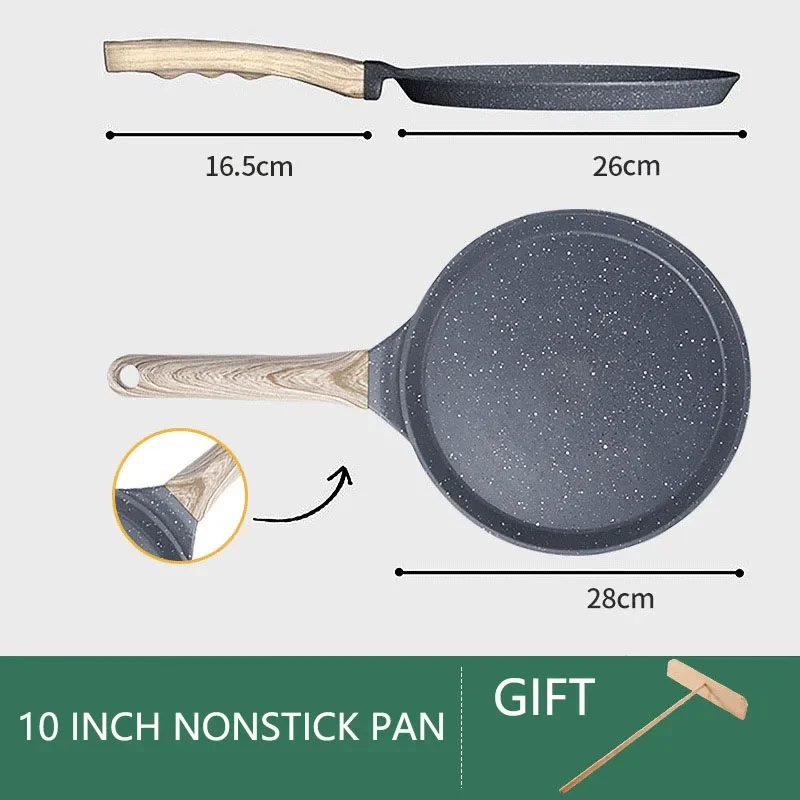 Maifan Stone Frying Pan Steak Pancake Omelette Non-Stick Cooking Breakfast Maker Induction Cooker Gas thousand-Layer Bakeware