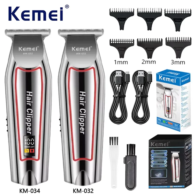 Kemei Professional Hair Trimmer Electric Beard Trimmer For Men Hair Clipper Hair Cutter Machine Haircut Grooming Kit KM-032 1