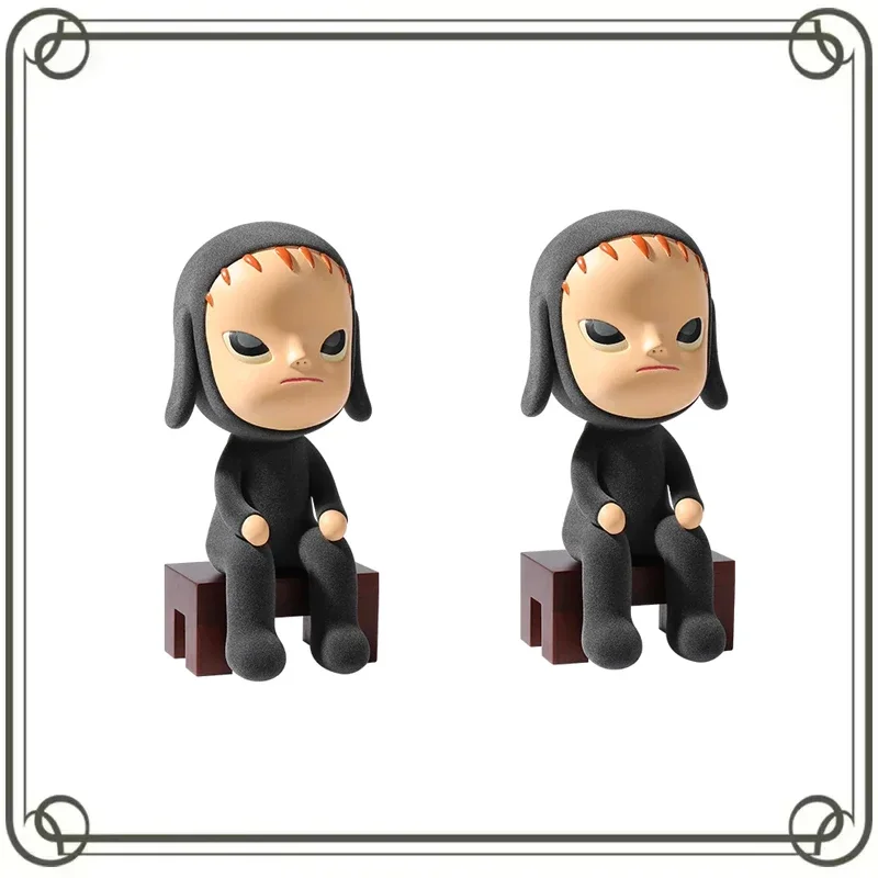 Yoshitomo nara dwelling em um ninho de caracol insônia boneca designer brinquedo anime figura de ação modelo colecionável brinquedos presente ornamentos