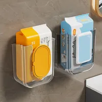 Punch-Free Toilet Paper Holder Box Waterproof Storage Toilet Paper Storage Rack Paper Towel Kitchen Bathroom Storage Box