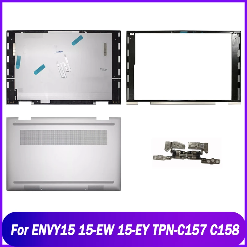 New Rear Lid For HP ENVY15 15-EW 15-EY TPN-C157 TPN-C158 Laptop LCD Back Cover Front Bezel Hinges Bottom Base Case A C D Cover