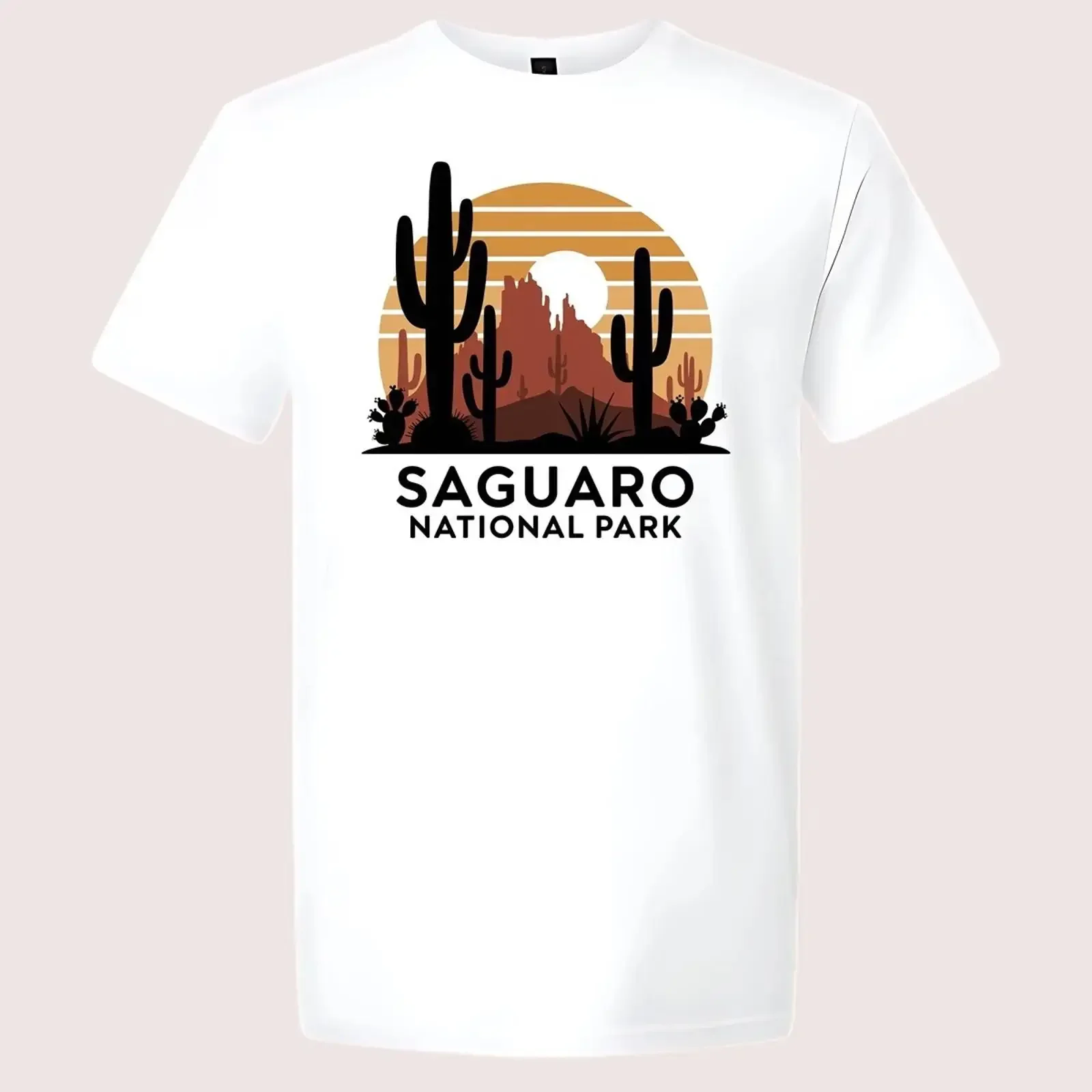 Saguaro National Park T Shirt Desert Nature Hiking Outdoor vintage Washed Comfortable Casual fashion Stylish homme Stretched