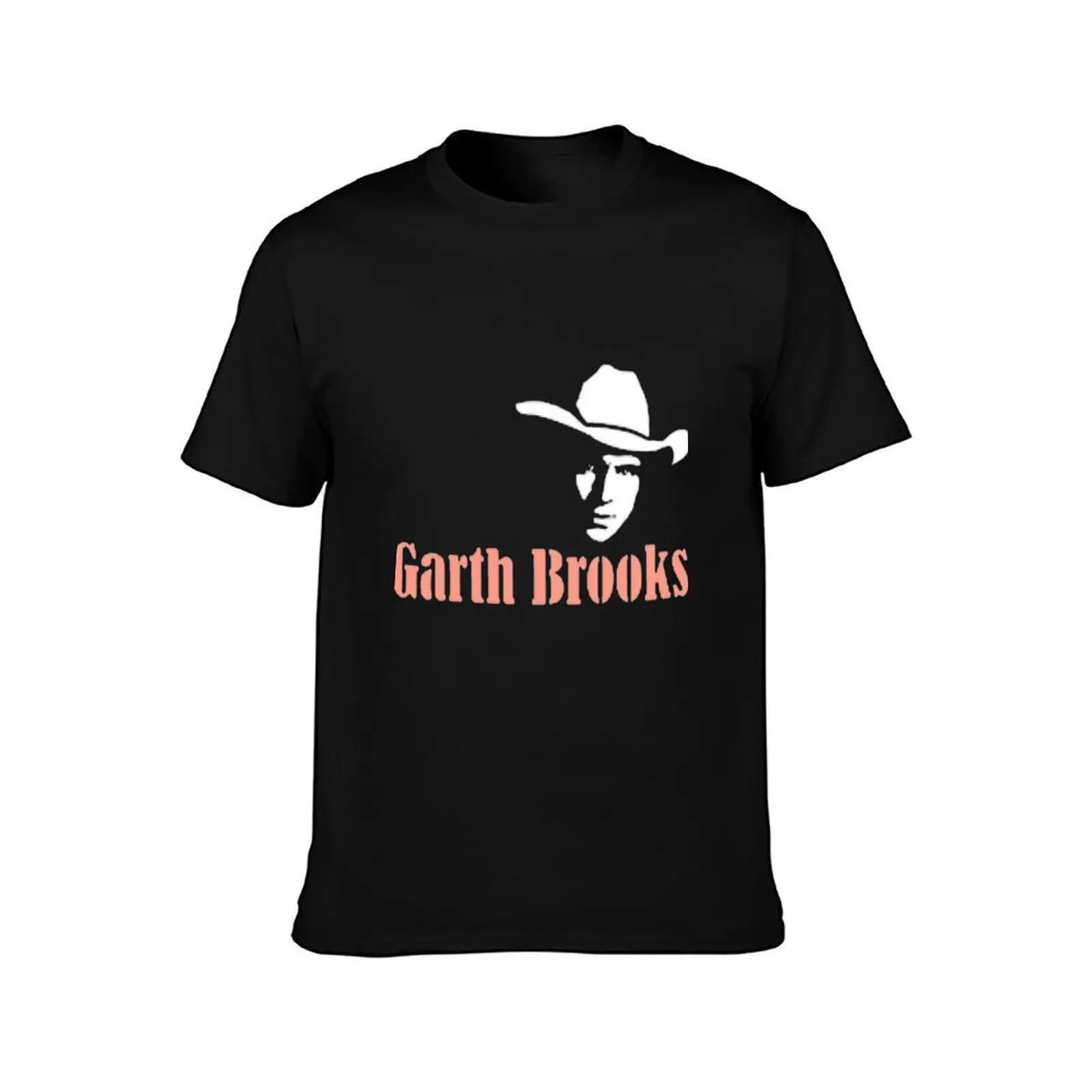 garth brooks art Essential T-Shirt, Summer Casual Cotton Tee, Oversized Streetwear Tops, Vintage Graphic Print, Unisex Men Women