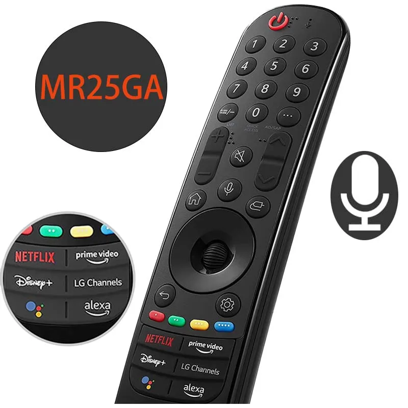 MR22GA Voice Magic Remote Control Replace MR21GA MR22GA MR23GA MR24GA for LG 2025 Smart TVs with AI Pointer Function Alexa Voice