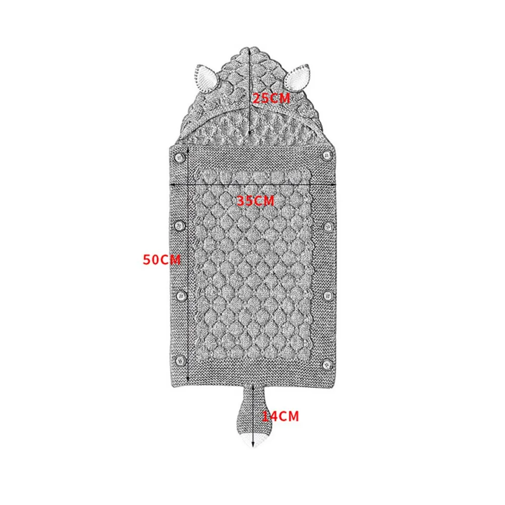 طفل جديد الشتاء محبوك طفل رضيع طفل رضيع قماط دافئة عربة أطفال مغلف سرير الأطفال حديثي الولادة البطانيات
