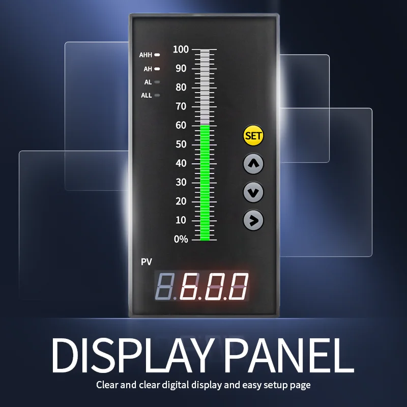 

LED Display Water Level Indicator Intelligent Control Insutument 4-20mA RS485 PID Meter Dual channel Operation Controller