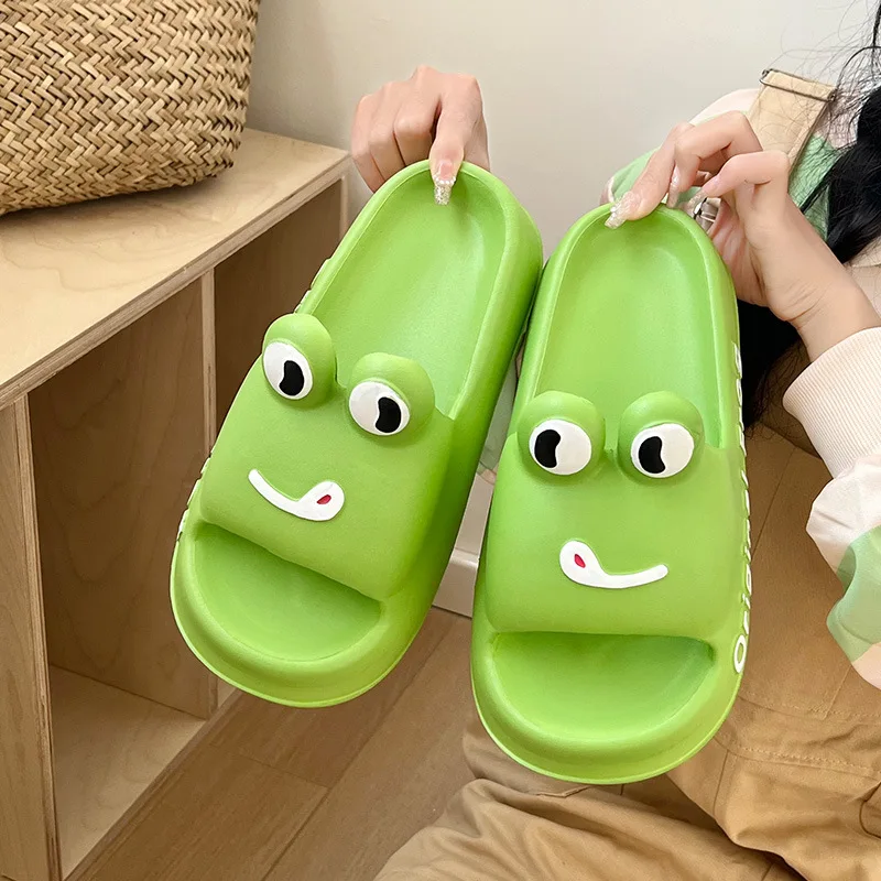 

Cute Girls Slipper for Womens 2024 New Cartoon Outdoor Female Home Sanlads Womens Non-slips Flip Flops Casuals Concise Slipper