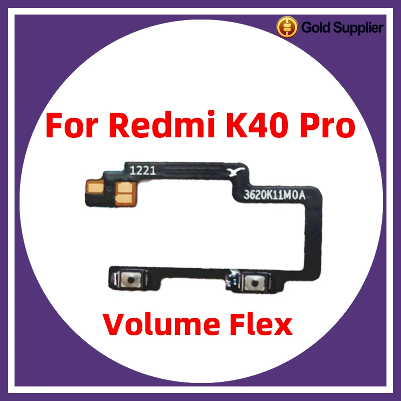 

For Xiaomi Redmi K40 Pro Power ON OFF Volume Camera Key Button Switch Flex Cable Replacement