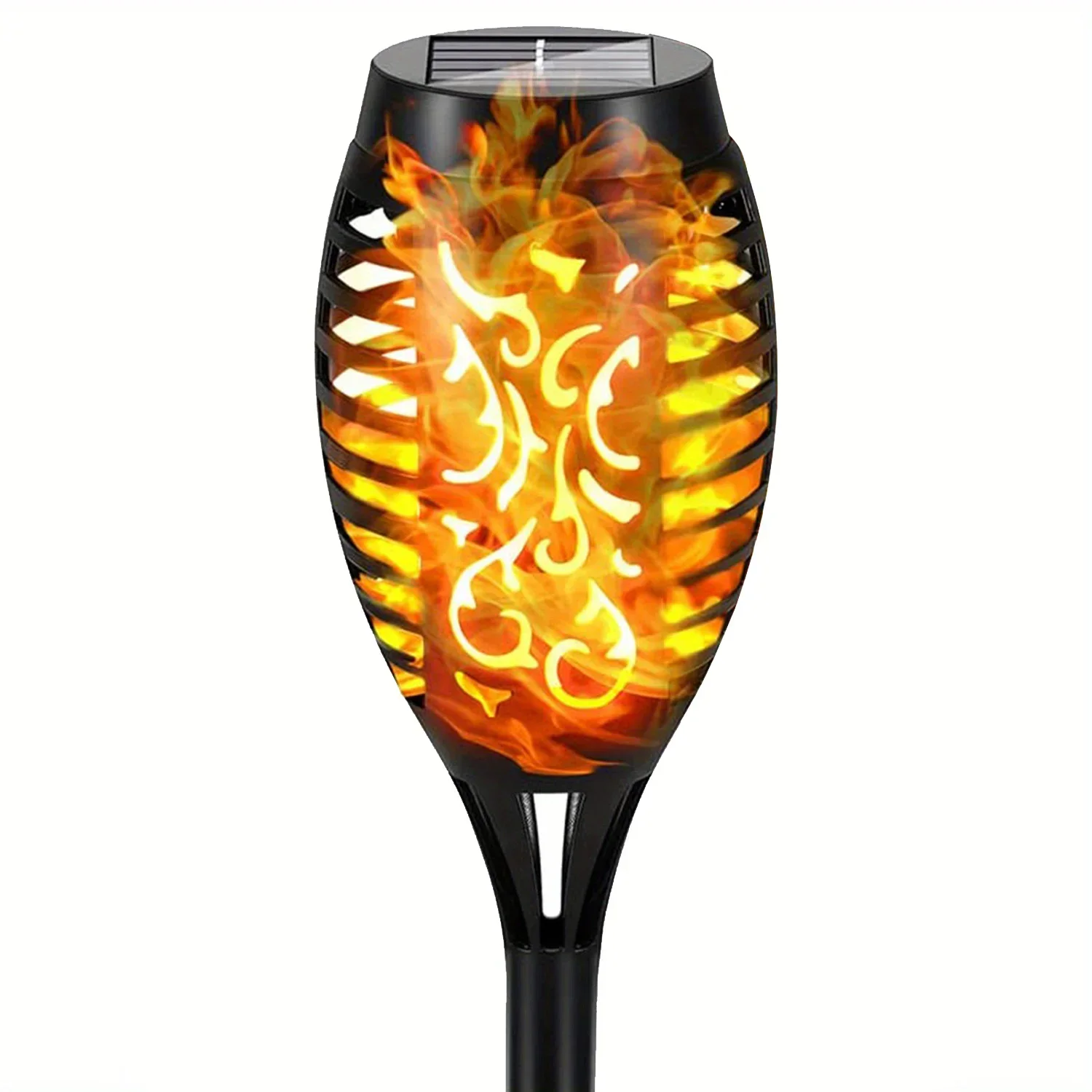 12LED Solar Flame Light Outdoor, Waterdichte 12LEDs Fakkels Landschap Lamp voor Binnenplaats Tuin Yard, Halloween Decoraties
