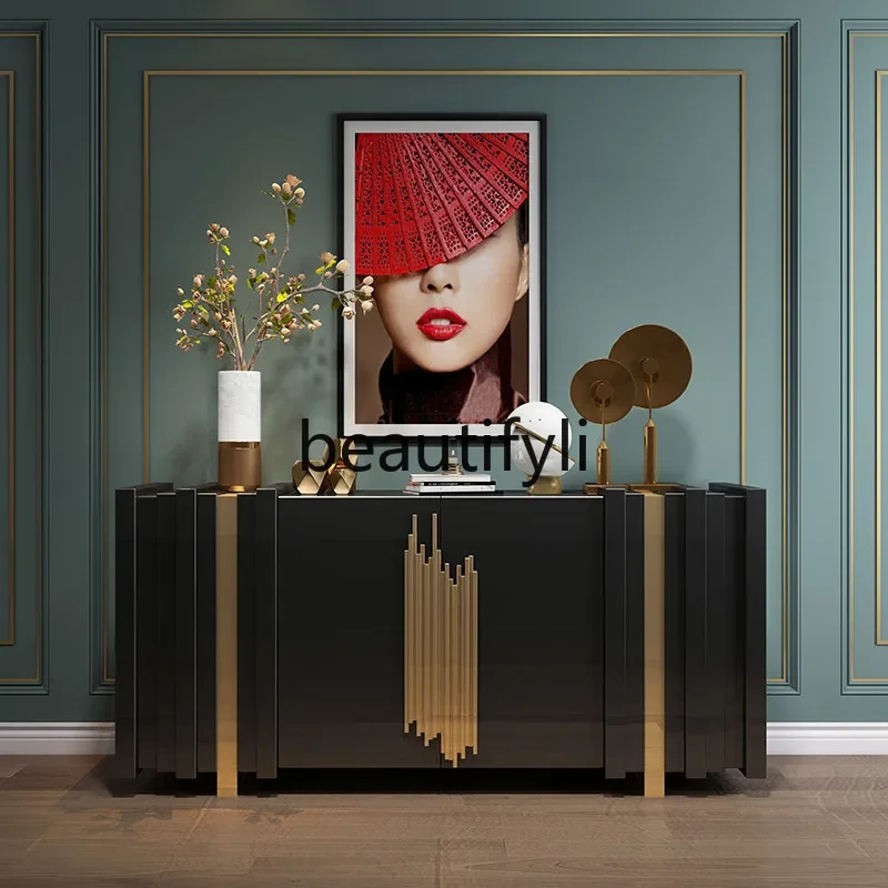 

X Vintage Entryway Cabinet Villa High-End Decor Creative Foyer Sideboard